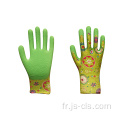 Série de jardins verts gants de jardin en latex imprimé coloré